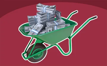 Wheelbarrow of Money